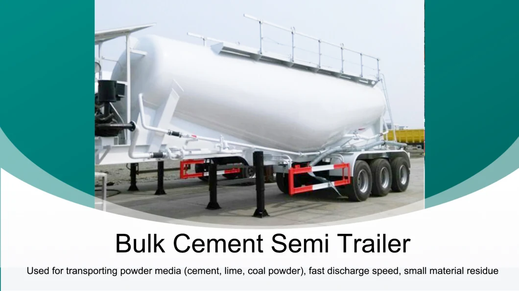 2 3 4axle 45cubic Meter Special Transportation Fly Ash Cement Bulker Semi Truck Trailer Cement Bulk Carrier Trailer