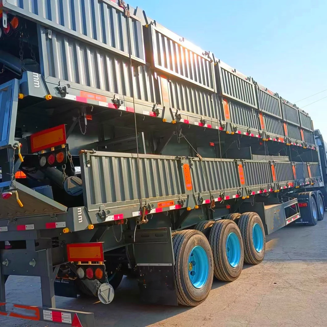 Good Service ASME/Emark/Adr Standard Mechanical/Air Suspension Brand Cargo of 3 Axle Sidewall Semi Trailer