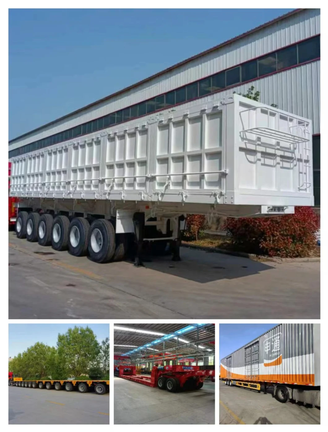 Good Service ASME/Emark/Adr Standard Mechanical/Air Suspension Brand Cargo of 3 Axle Sidewall Semi Trailer