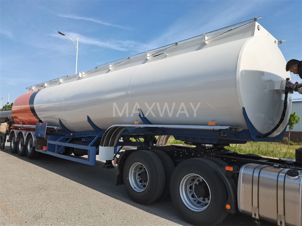 3 Axle 45000/50000L Fuel Oil Petrol Tanker Semi Truck Tractor Trailers for Sale