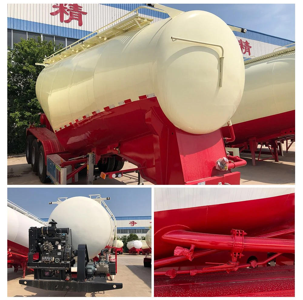 Luen 60tons Bulk Cement Powder Tanker Semi Trailer on Sale