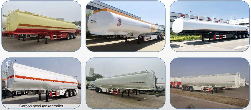 Aluminum Alloy Fuel Crude Oil Petrol Cement Asphalt Bitumen Water Milk Diesel Cnglng Carboon Steel Gasoline Edible Silo Liquid Tanker Tank Semi Trailer for Sale