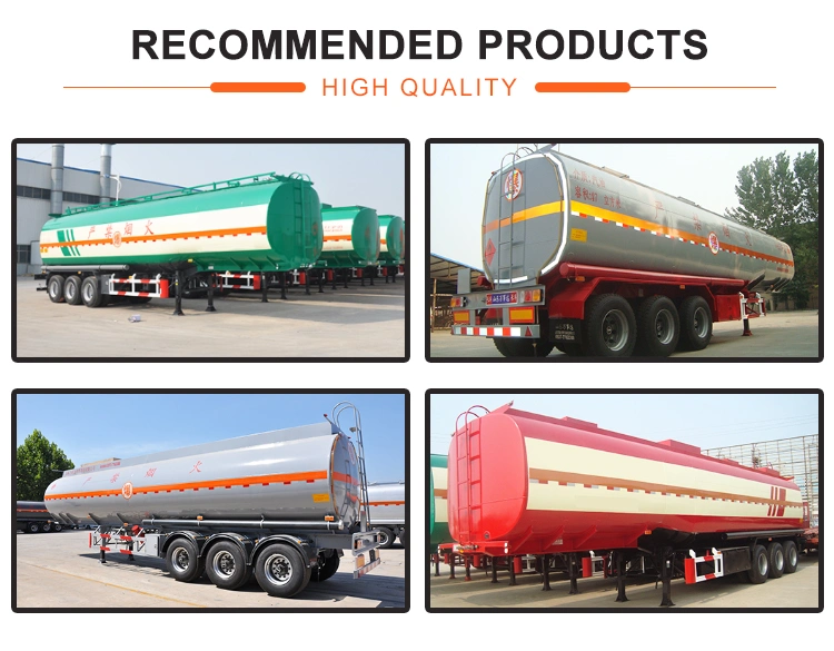 Clw Water Transportation Fuel Tanker Semi Trailer 2 Axles 3 Axles 4 Axles Gasoline Tank Semi Trailer