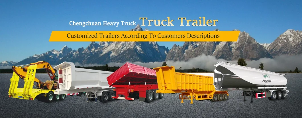 Used or New 3 Axles 12.5-13 Meters Side Wall Drop Side Semi Trailer for Transport Cement and Bulk Cargo