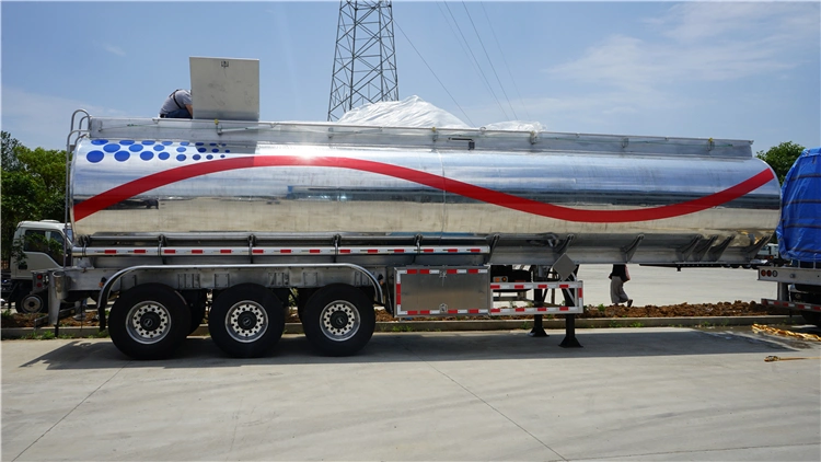 3 Axles 36000L/42000L/43000L Carbon Steel/Stainless Steel/Aluminum Alloy Tank/Tanker Truck Semi Trailer for Oil/Fuel/Diesel/Gasoline/Crude/Water/Milk Transport