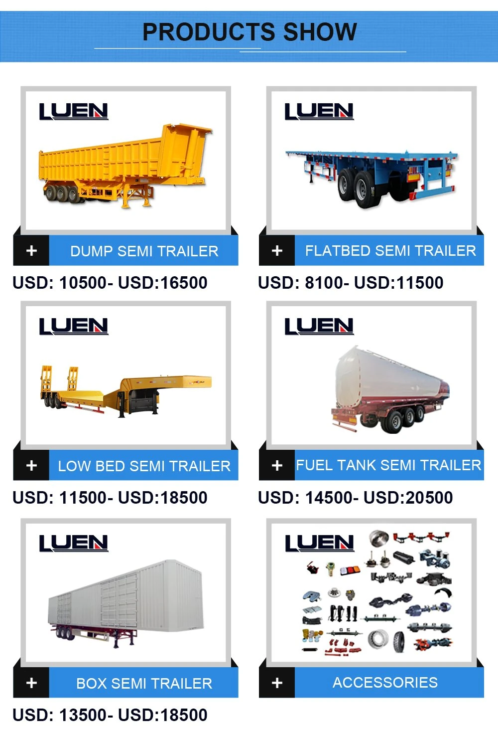 Luen 60tons Bulk Cement Powder Tanker Semi Trailer on Sale