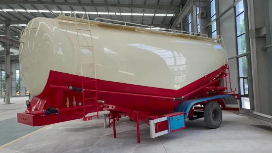 Veicolo Master 3 Asse 35 40 50 Cbm Cisterna per cemento sfuso in polvere Rimorchio per semi cisterna Bulker