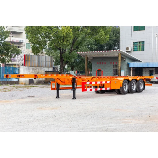 Semirimorchio per camion con telaio per container Skeleton