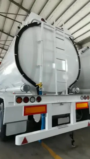 Semirimorchio cisterna/autocisterna a 3 assi 30000L/40000L/50000L in acciaio al carbonio/acciaio inossidabile/lega di alluminio per il trasporto di olio/carburante/diesel/benzina/petrolio greggio/acqua/latte